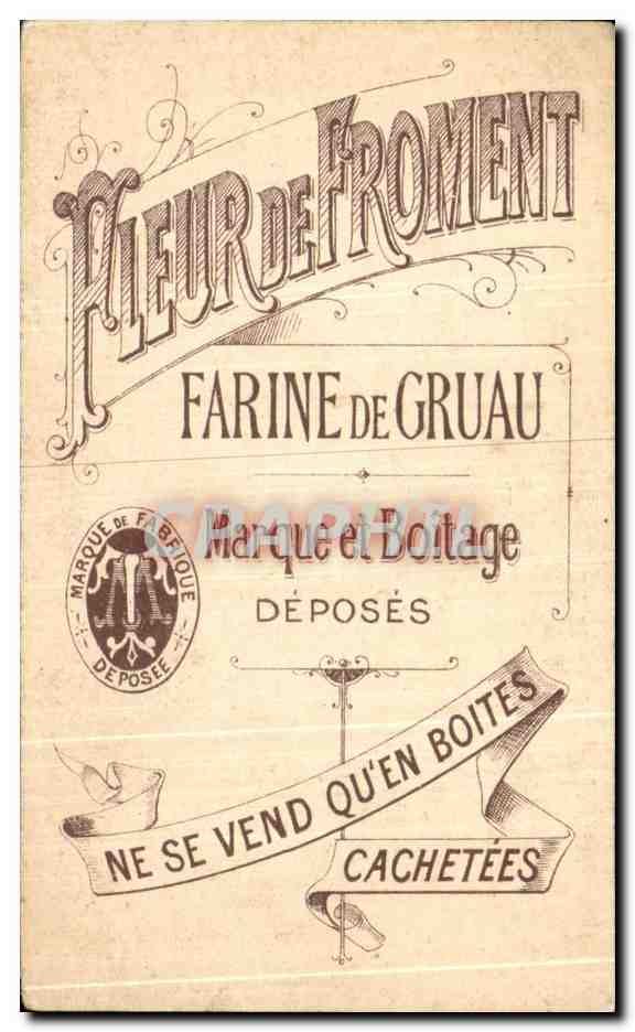 Chromo Fleur De Froment Farine de Gruau La Revue Enfants Pierrot — Rückseite
