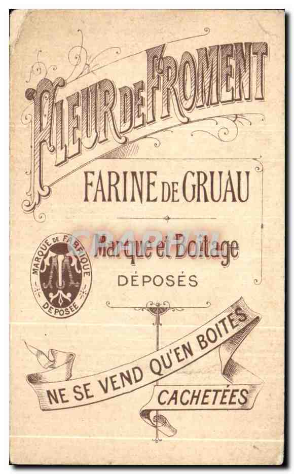 Chromo Fleur De Froment Farine de Gruau Un Prisonnier Pierrot — Verso