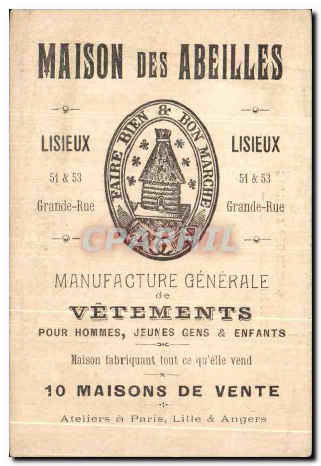 Chromo Maison Des Abeilles Grande Rue Lisieux Militaria Bataille de Wissembourg Charge des tirailleurs algeriens  — Verso
