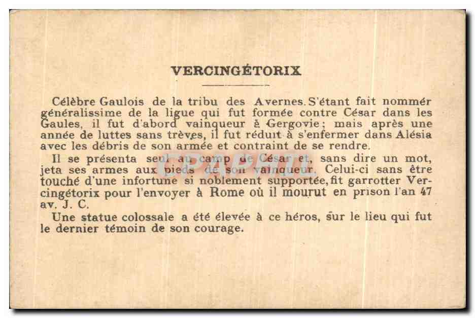Chromo Vercingetorix — Back