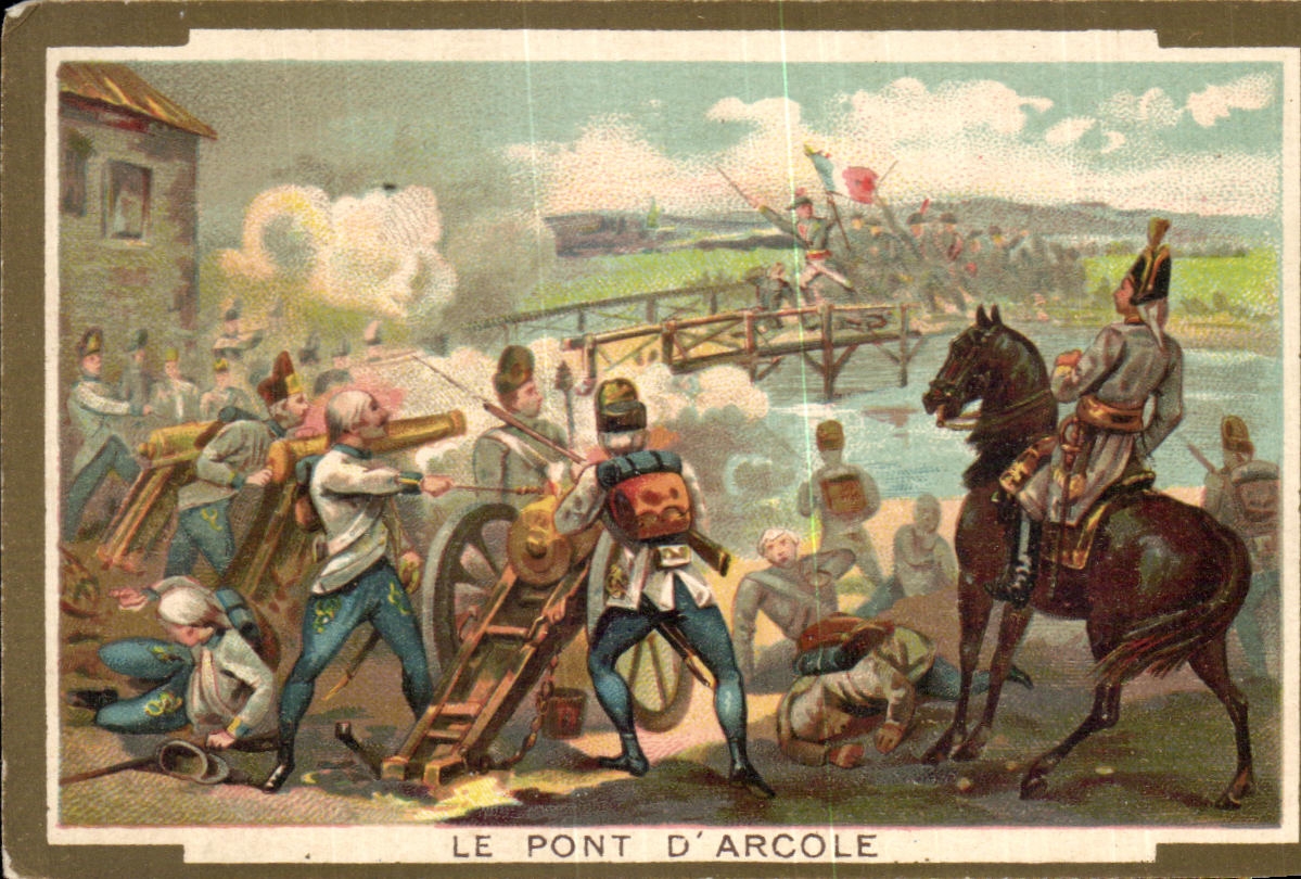 Chromo Le Pont D Arcole Napoleon Bonaparte
