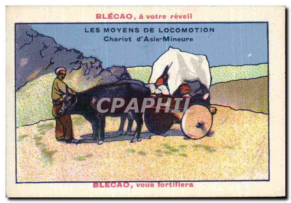 Image Bledine A votre reveil Les Moyens De Locomotion Chariot d'Asie Mineure 