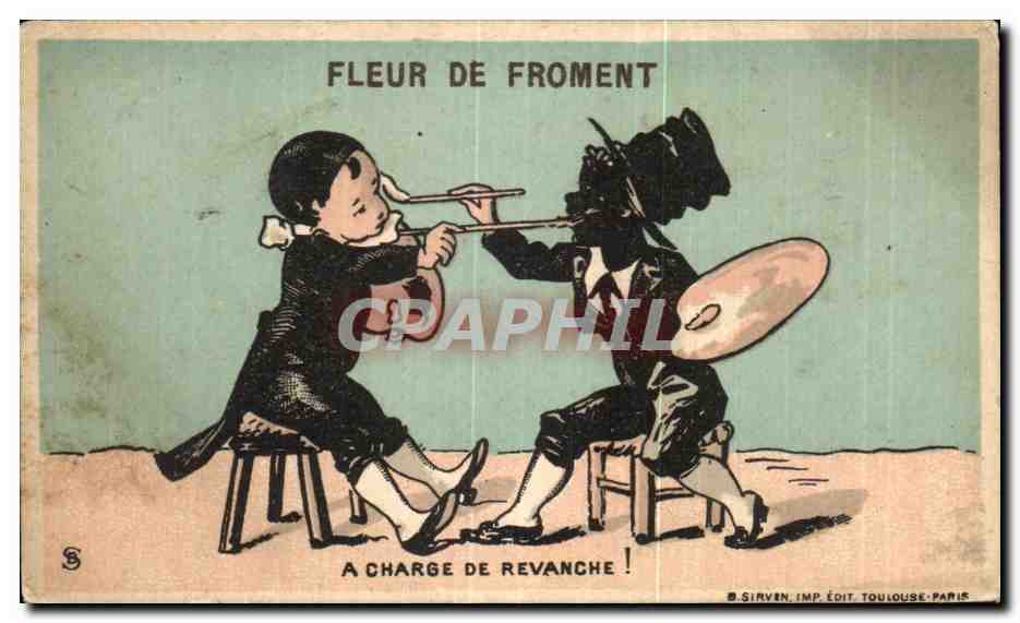 Chromo Fleur De Froment A Charge De Revanche Farine de Gruau Peintre 