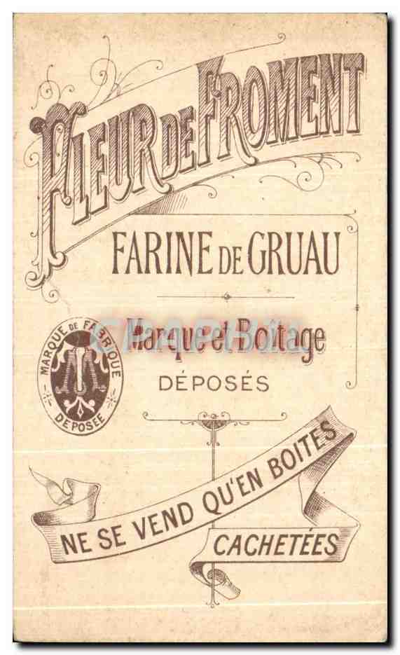 Chromo Fleur De Froment A Charge De Revanche Farine de Gruau Peintre  — Rückseite