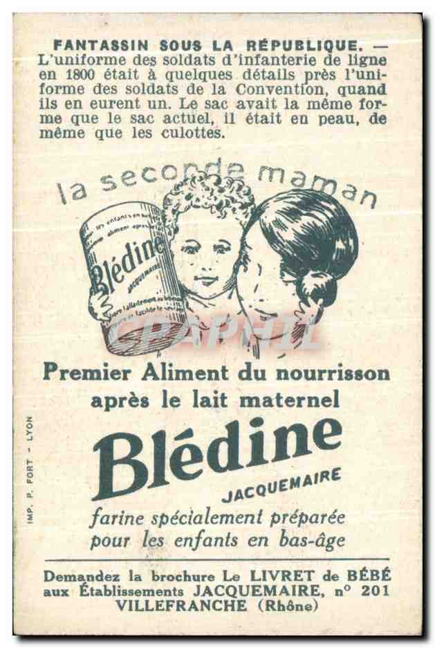 Image Bledine A Votre revell les Costumes Fantassin Sous La Republique Militaria — Verso