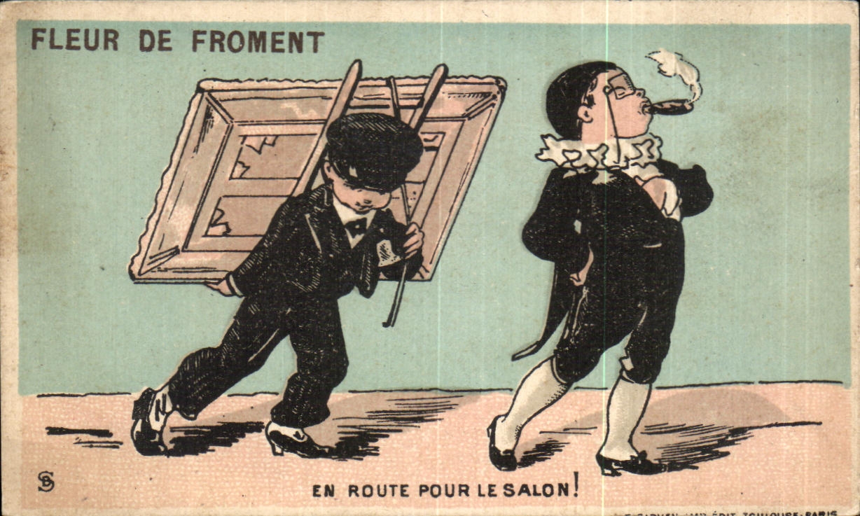 Chromo Fleur De Froment Route Pour Le Salon Farine de Gruau Cigare Tabac