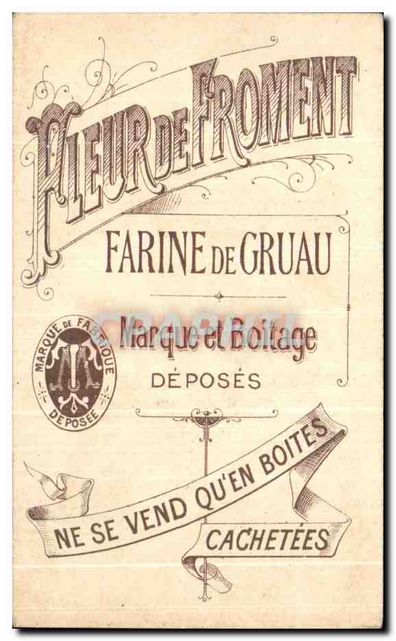 Chromo Fleur De Froment Route Pour Le Salon Farine de Gruau Cigare Tabac — Rückseite