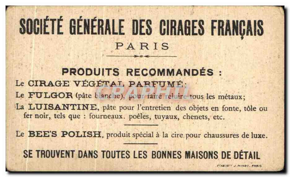 Chromo Societe Generale Des Cirages Francais Paris Dieu le veut Croisades Pierre l'ermite — Verso