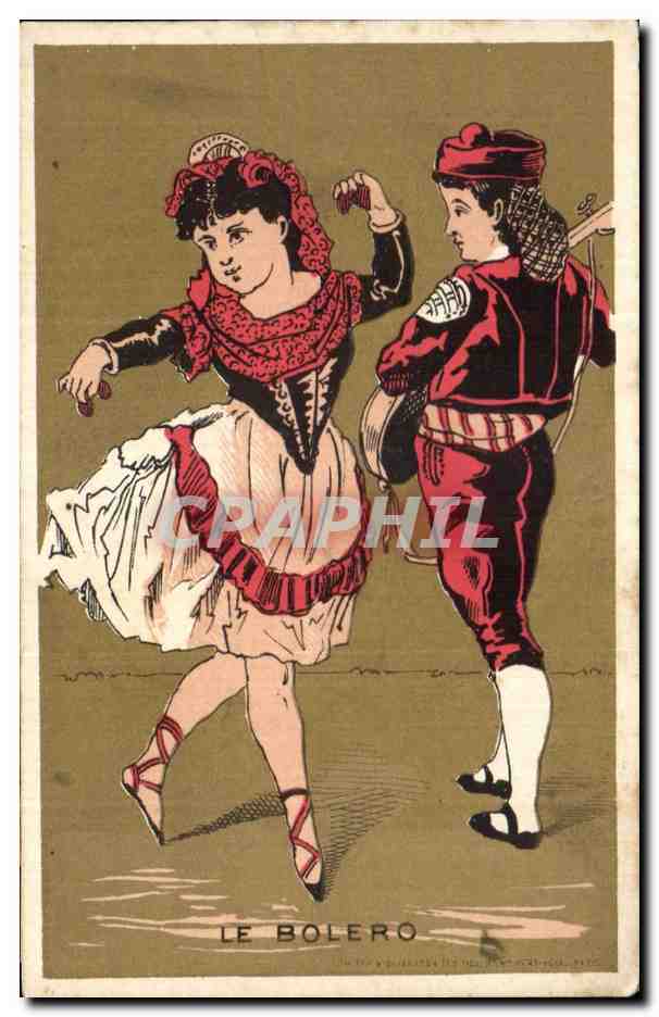 Chromo Le Bolero Chocolat Moreuil Paris Enfants Folklore Danse