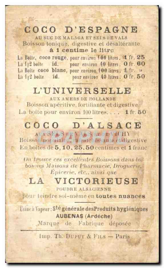 Chromo Gasconnade Sacredie je vois une mouche marcher au haut du clocher de Notre Dame Coco d'Espagne Coco d'Alsace  — Verso