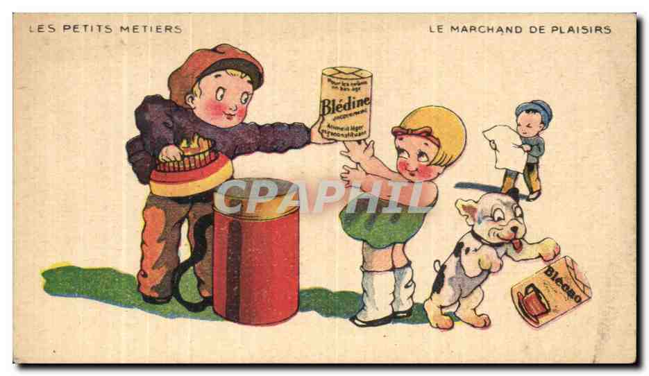 Image Blecao Les Petits Metiers Le Marchand De Plaisirs Enfants Chien 