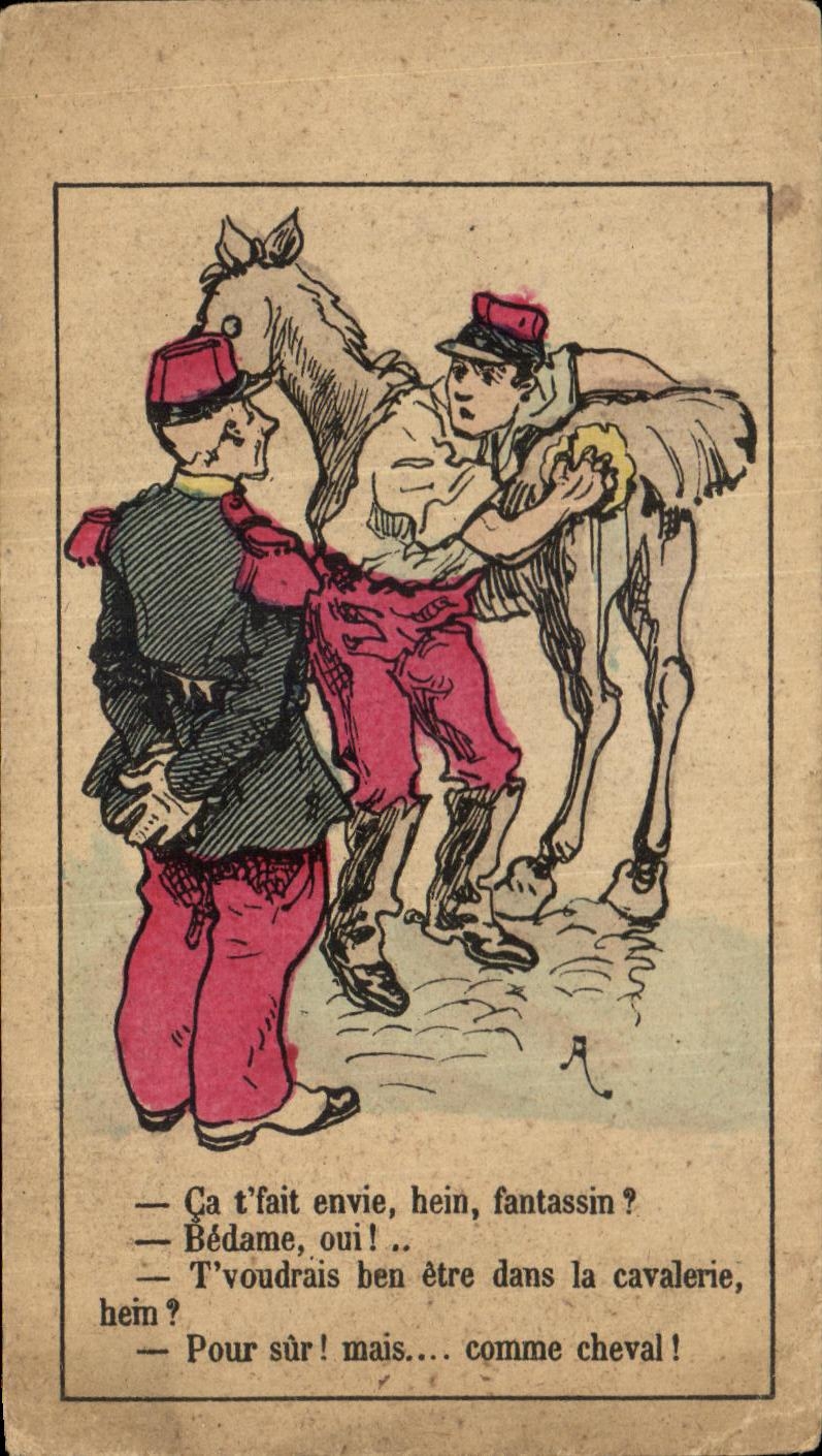 Image Maison des Abailles Ca t'fait envie hein fantassin Bedame oui Militaria 