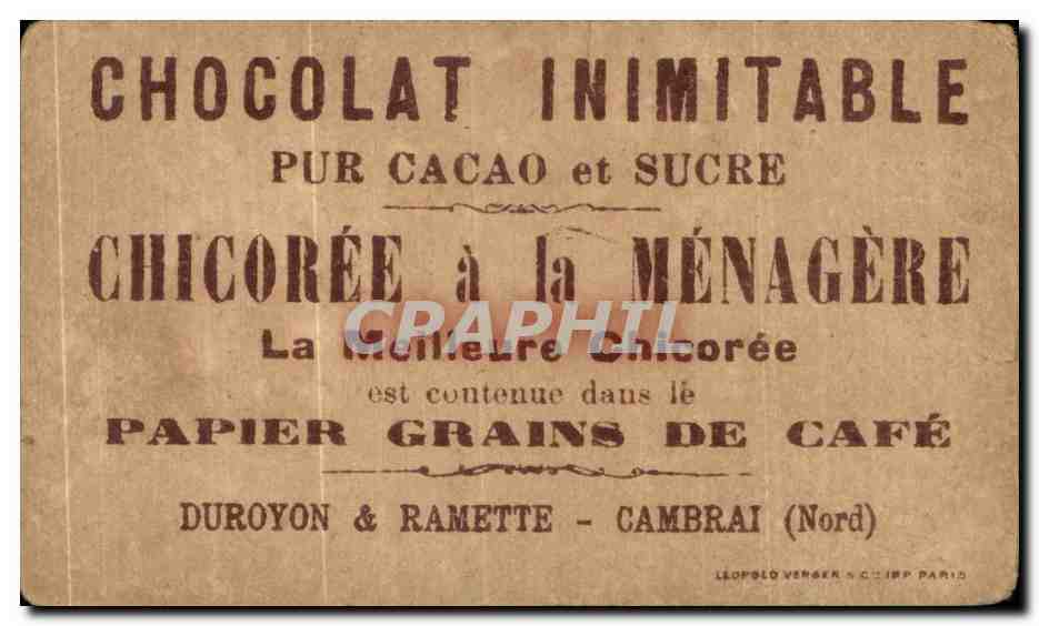 Image Emile Loubet President De La Republique Francaise chicoree a la MenagereDurozon et Ramette Cambrai  — Verso