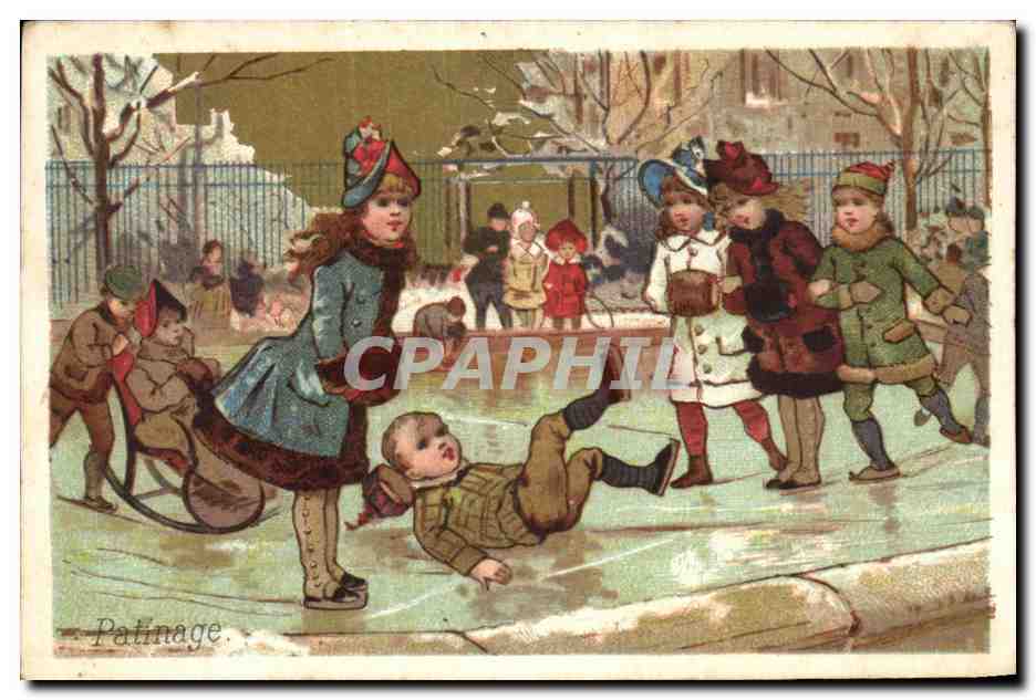 Chromo Patinage Enfants Patinage 