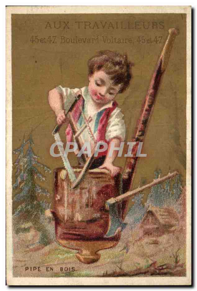 Chromo Pipe En Bois Enfant Menuisier