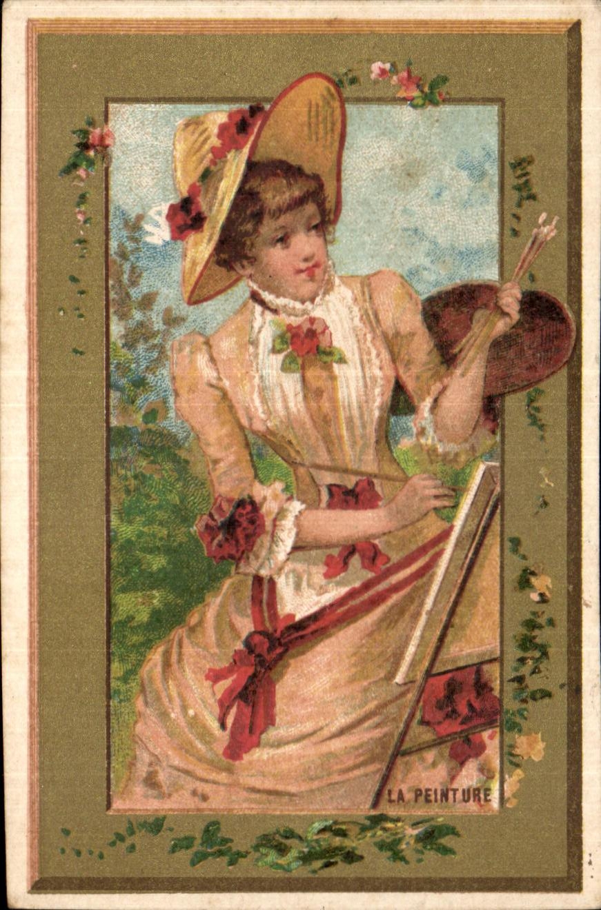 Chromo La Peinture Femme