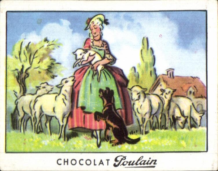 Image Chocolat Poulain Il etait une bergere