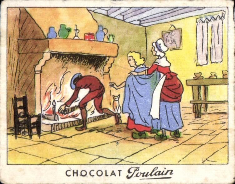 Image Chocolat Poulain Il pleut Bergere
