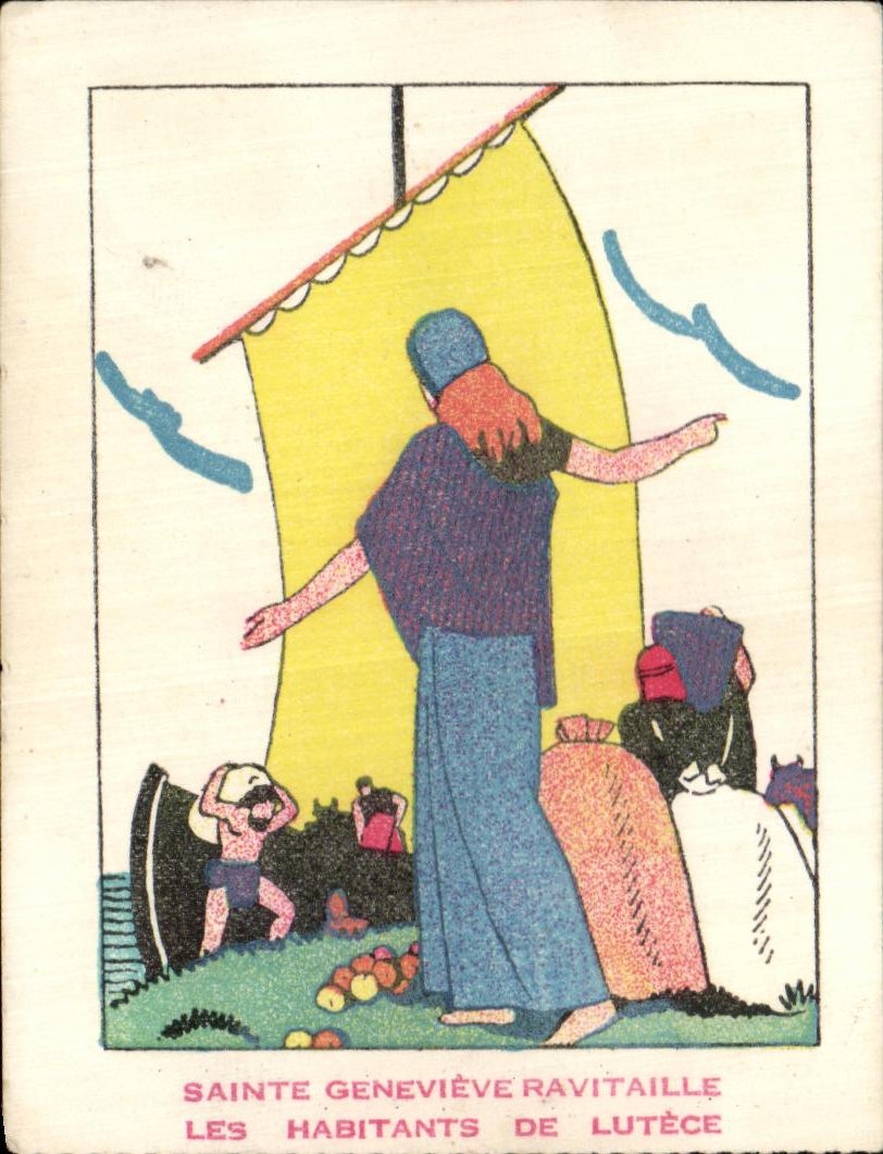 Image Sainte Genevieve Ravitaille Les Habitants De Lutece