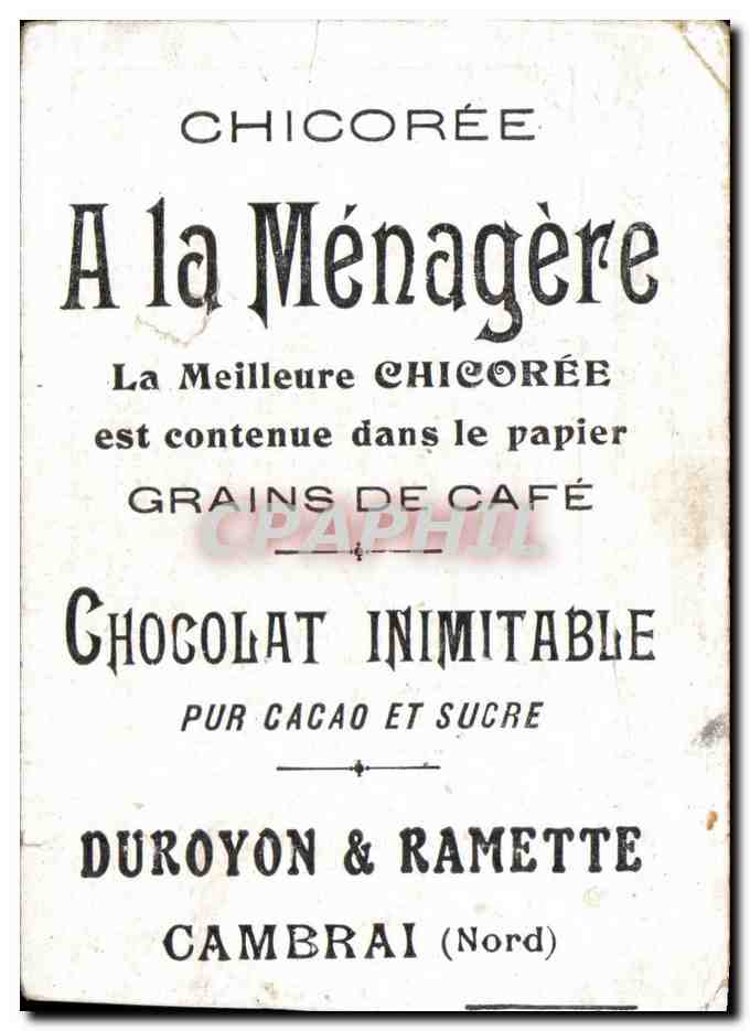 Image A la menagere Cambrai Durozon et Ramette Didot Botton  — Verso