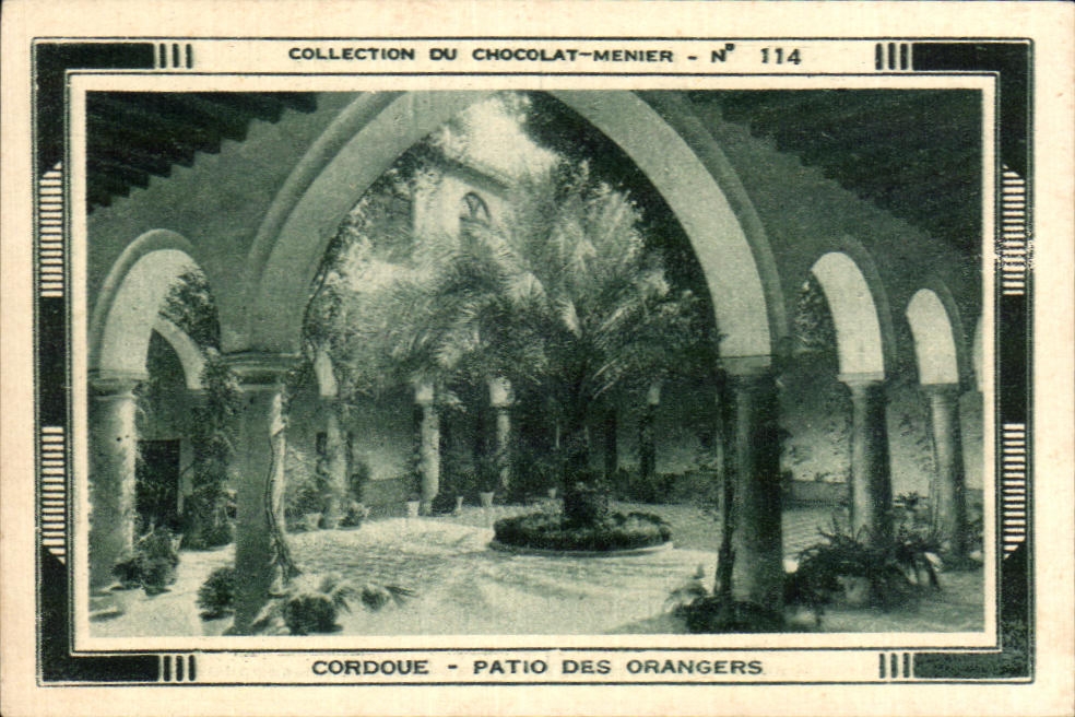Image Chocolat Menier Patio des orangers Cordoue