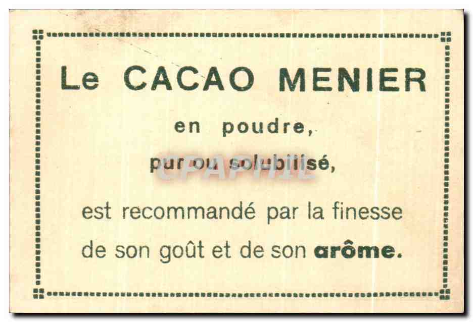 Image Chocolat Menier Patio des orangers Cordoue — Back