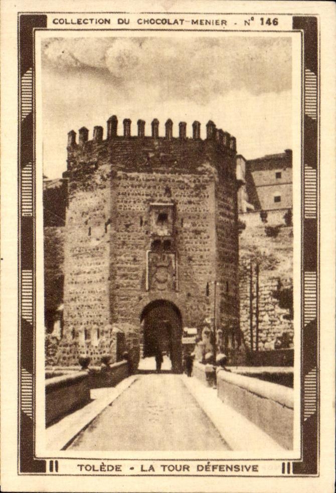 Image Chocolat Menier Tolede La tour defensive Espagne
