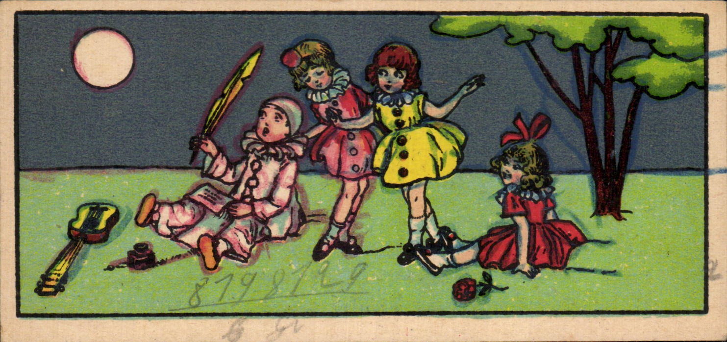 Image Lainages Maison Soubes Fils Rue Ravez Bordeaux Folklore Pierrot Enfants