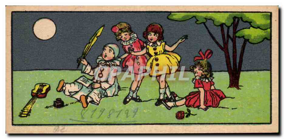 Image Lainages Maison Soubes Fils Rue Ravez Bordeaux Folklore Enfants Pierrot