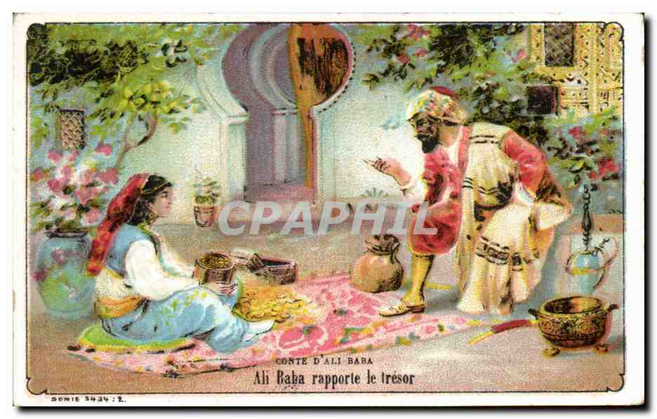 Image Ali Baba Rapporte Le Iresor Rue Hautefeuille Paris Librairie d'Education Nationale 