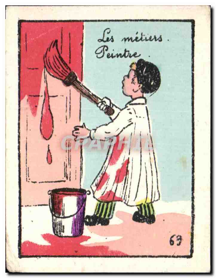 CPA Les Metiers Peintre Enfant