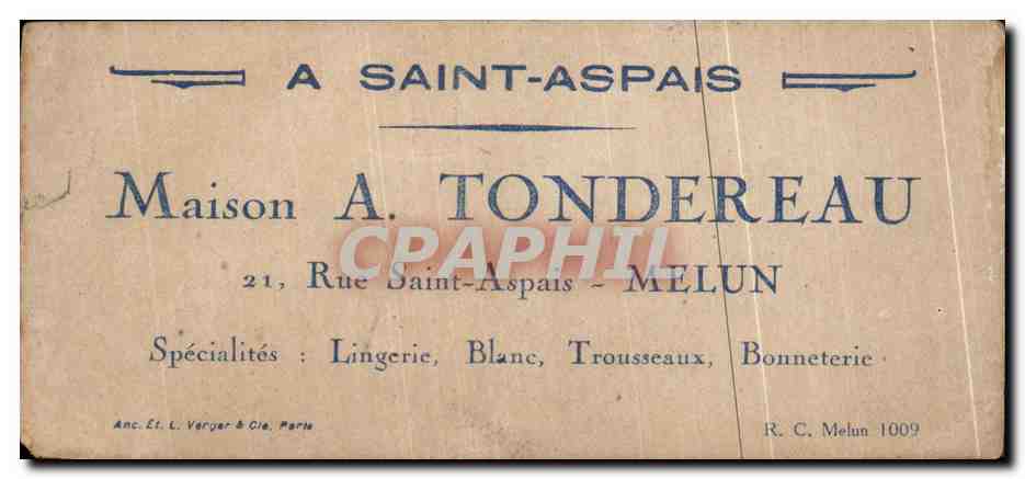 Image Une Arrivee Sensationnelle Saint Aspais Maison Tondereau Rue Saint Aspais Melun Enfants Chein  — Verso