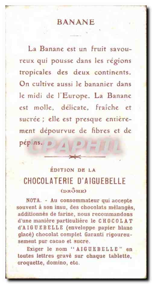 Image Chocolat D'Aiguebelle Banane — Back