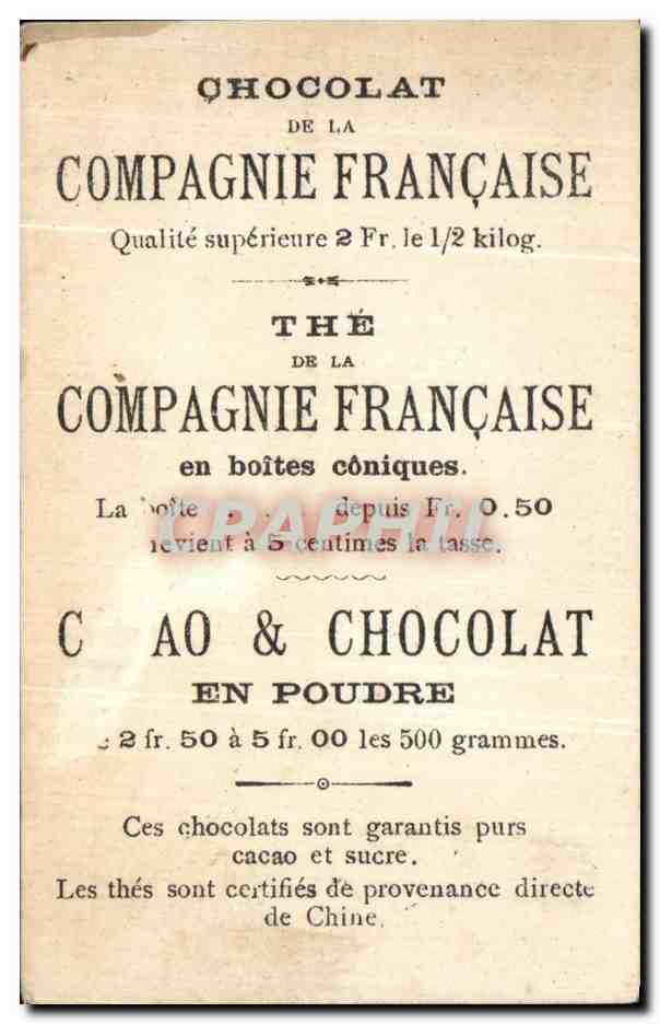 Chromo Chocolat De La Cie Francaise Femme — Back