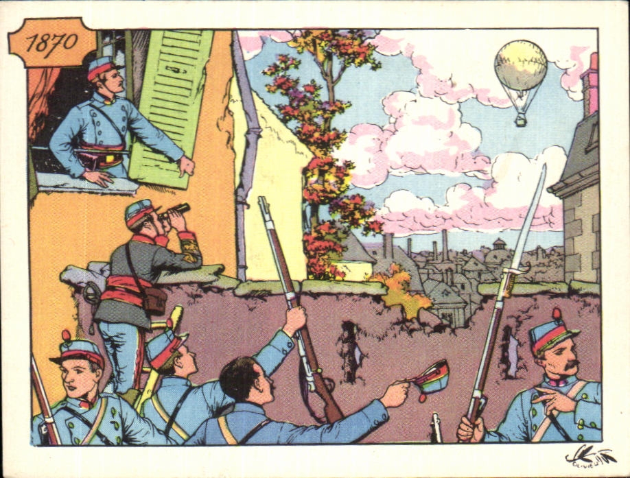 Image Guerre 1870 Ballon Militaria 