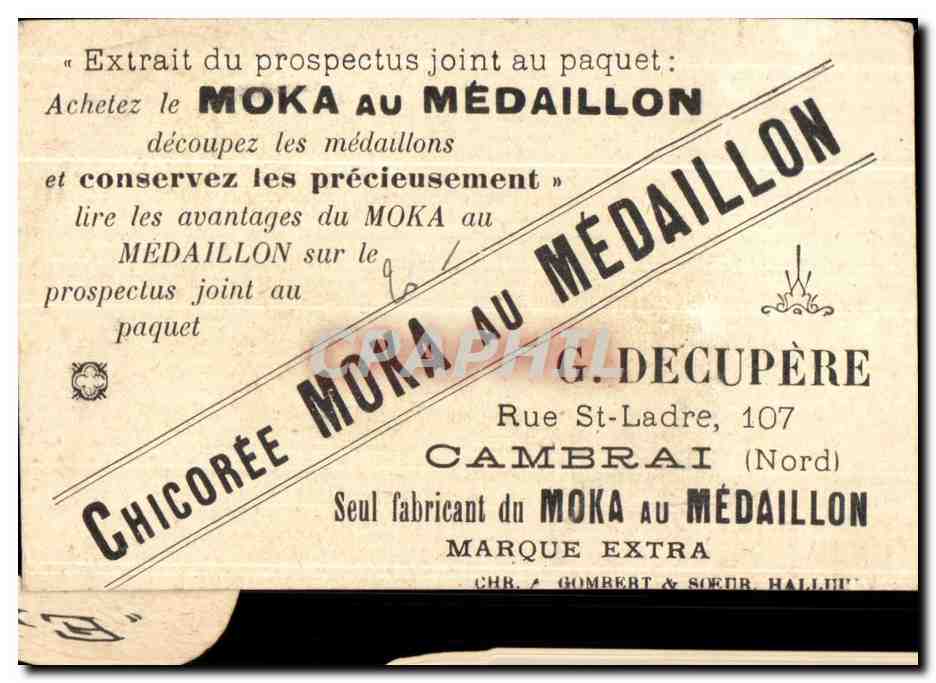 Chromo Baby Polka Rue St Ladre Cambrai  — Rückseite