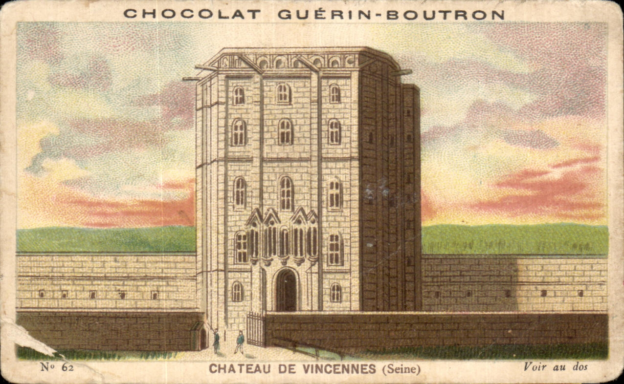 Chromo Chocolat Guerin Boutron Chateau De Vincennes 
