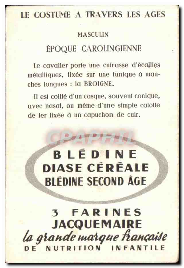 Image Bledine Epoque Carolingienne Chevalier Miliaria — Verso