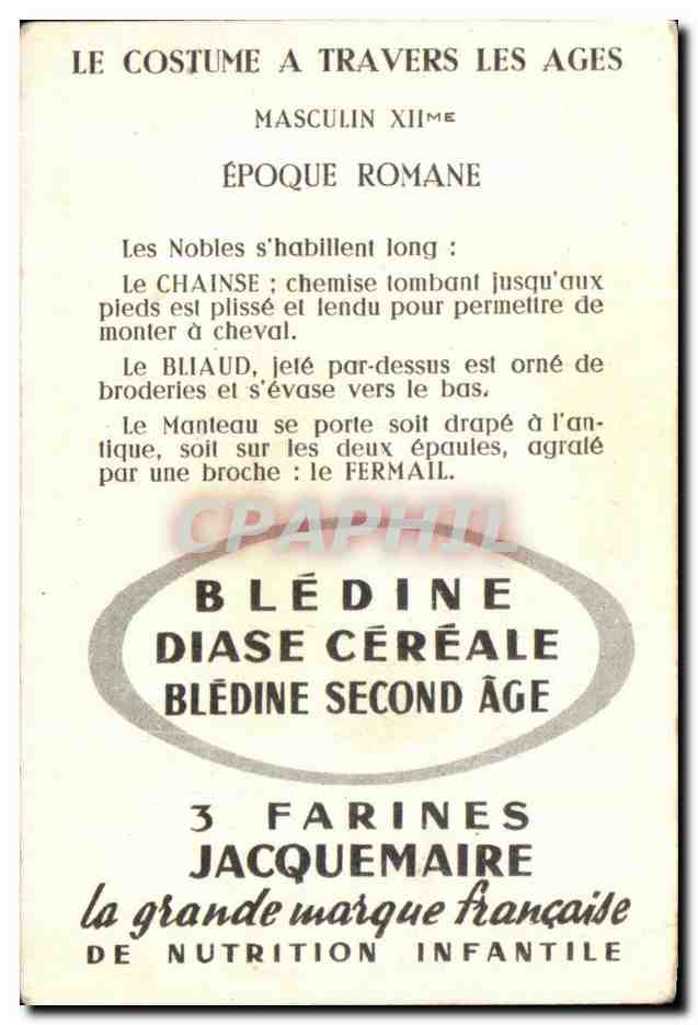 Image bledine Epoque Romane — Rückseite