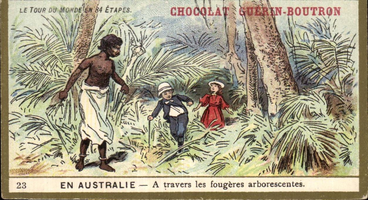 Chromo Le Tour Du Monde En Etapes Chocolat Guerin Boutron Australie 