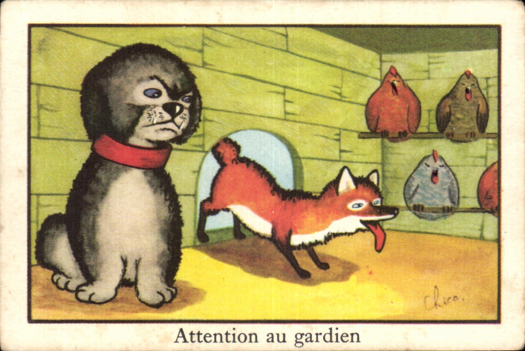 Image Attention au Gardien Chien Renard
