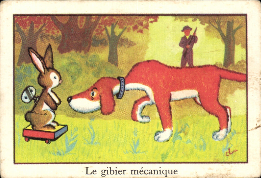 Image Le Gibier Mecanique Lapin Renard Chien Chasseur Chasse 