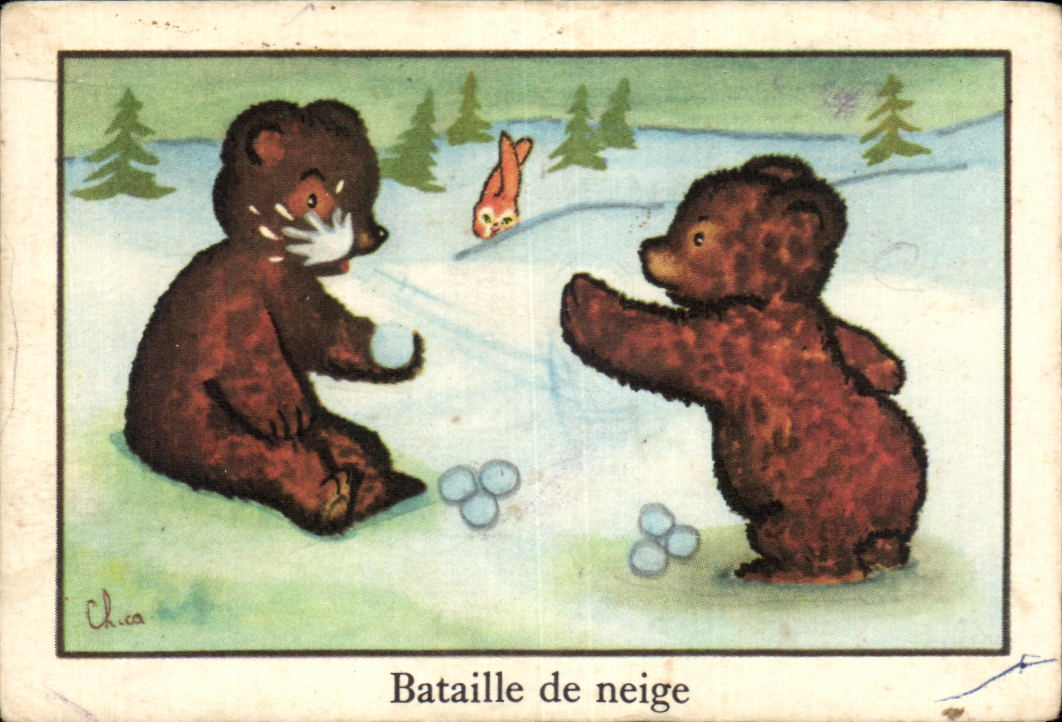 Image Bataille De Neige Ours Boules de neige Hiver