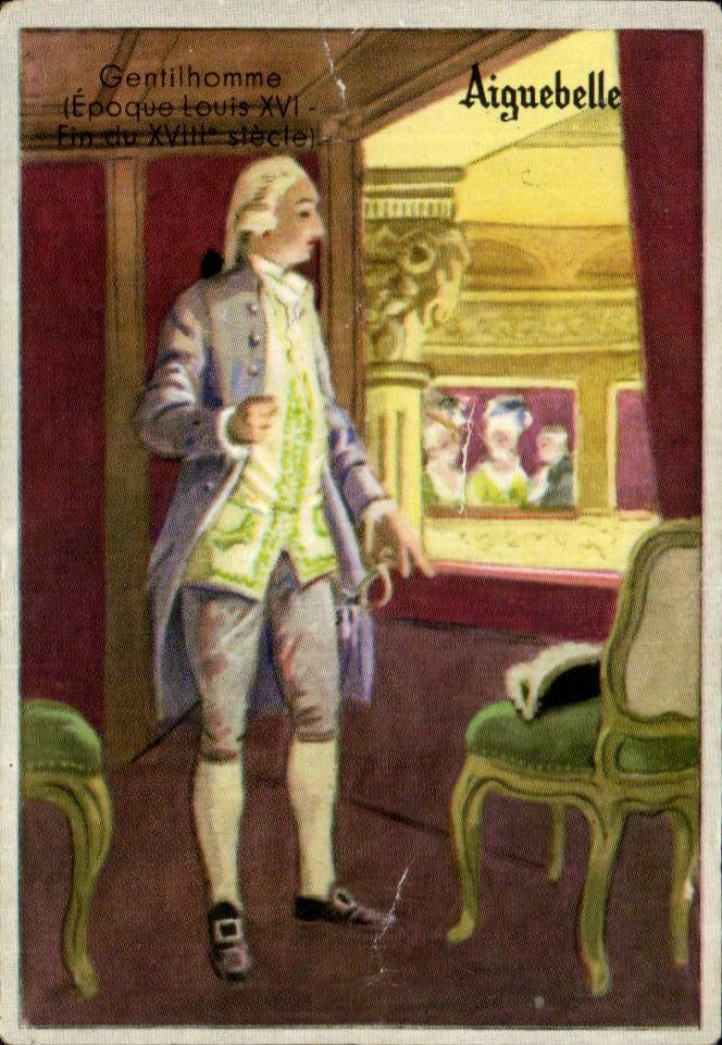 Image Gentilhomme Aiguebelle epoque Louis XVI Folklore costume