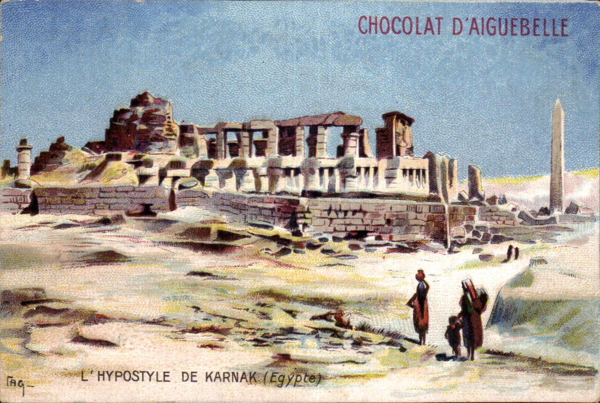 Chromo L'Hypostyle De Karnak Egypte
