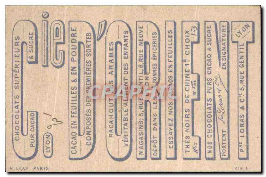 Chromo D Orient Chocolats Cacaos Superieurs Saute marmotte Enfant — Rückseite