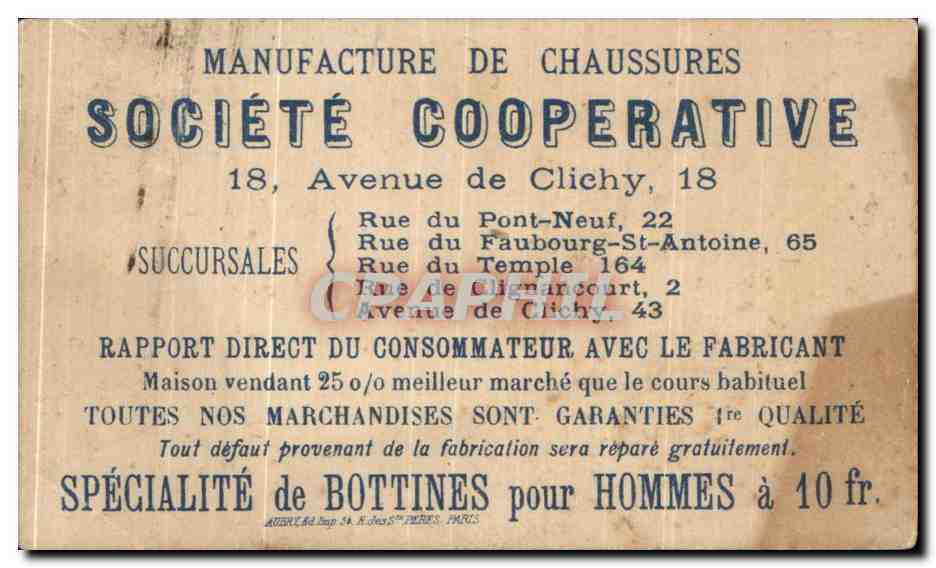 Chromo Societe Cooperative Don Quichotte a Sancho Panza Cochons  — Back