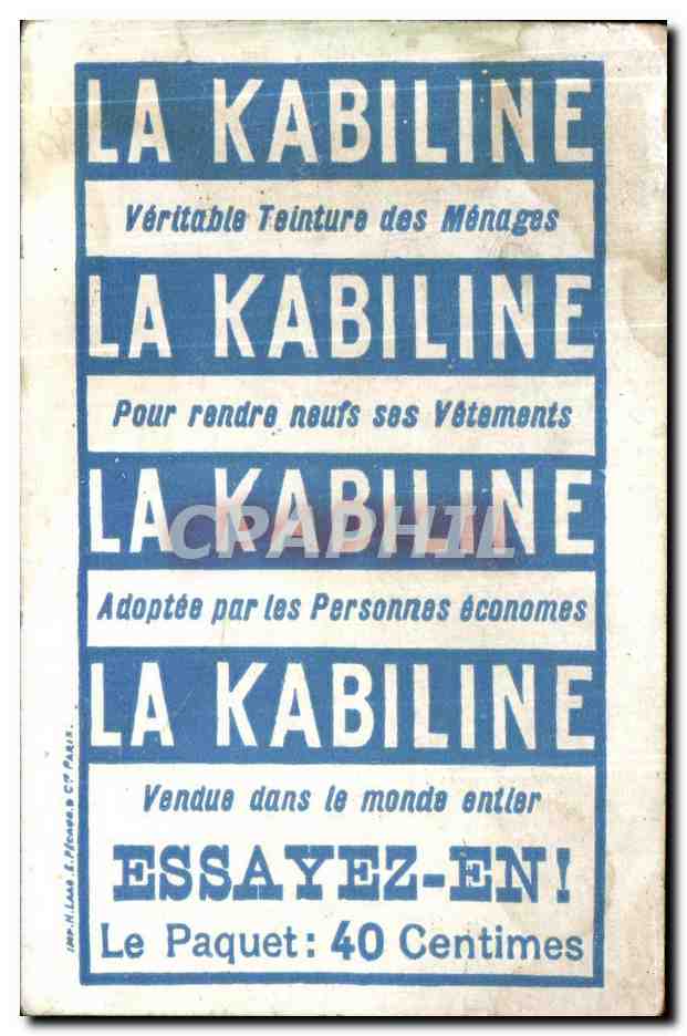 Chromo Meurtre Des Ministres Du Dauphin Kabiline  — Rückseite