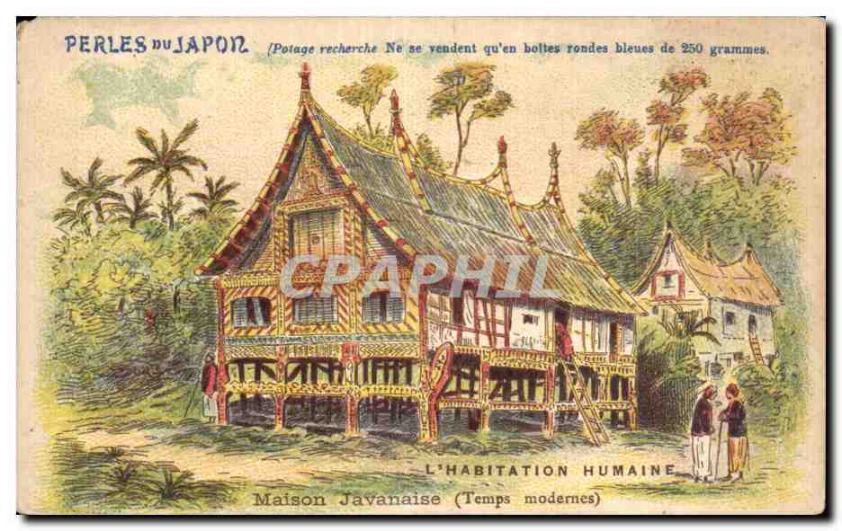 Chromo Perles Japon Potage Maison Javanaise Java Indonesie 