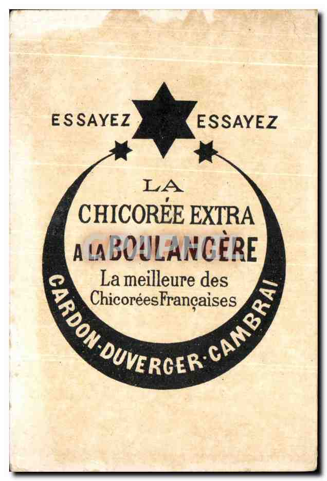 Chromo Chicoree A La Boulangere Cardon Duverger Cambrai — Rückseite